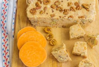 No-Fail Sweet Potato Fudge with Buttered Salted Pecans. No-fail, no-fuss fudge made easy with Eagle Brand Sweetened Condensed Milk.